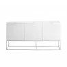 Casabianca VIZZIONE Buffet-Server In High Gloss White Veneer - Front - Casabianca VIZZIONE Buffet-Server In High Gloss White Veneer - Front