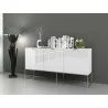 Casabianca VIZZIONE Buffet-Server In High Gloss White Veneer - Lifestyle 2 - Casabianca VIZZIONE Buffet-Server In High Gloss White Veneer - Lifestyle 2