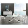 Casabianca VIZZIONE Buffet-Server In High Gloss White Veneer - Lifestyle 2