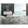 Casabianca VIZZIONE Buffet-Server In High Gloss White Veneer - Lifestyle 2 - Casabianca VIZZIONE Buffet-Server In High Gloss White Veneer - Lifestyle 2