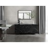 Casabianca STONE Buffet-server In Black in Marbled Glass - Lifestyle