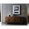 MOON Buffet-server In Walnut Veneer And Brushed Stainless Steel - Lifestyle 2 - MOON Buffet-server In Walnut Veneer And Brushed Stainless Steel - Lifestyle 2