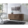 MOON Buffet-server In Walnut Veneer And Brushed Stainless Steel - Lifestyle