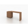 NEST Collection Walnut Veneer Extendable Office Desk 