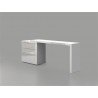 NEST Collection High Gloss White Lacquer Office Desk 