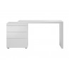 Casabianca NEST Office Desk In High Gloss White Lacquer - Front