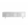 MOON White Lacquer Entertainment Center - Front - MOON White Lacquer Entertainment Center - Front