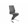 BOULEVARD Dark Gray Eco-leather Dining Chair  - BOULEVARD Dark Gray Eco-leather Dining Chair 