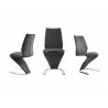 BOULEVARD Dark Gray Eco-leather Dining Chair - Lifestyle - BOULEVARD Dark Gray Eco-leather Dining Chair - Lifestyle