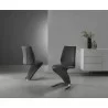 BOULEVARD Dark Gray Eco-leather Dining Chair - Lifestyle - BOULEVARD Dark Gray Eco-leather Dining Chair - Lifestyle