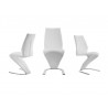 BOULEVARD White Eco-leather Dining Chair - Set of 3