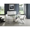 BOULEVARD White Eco-leather Dining Chair - Lifestyle