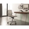 Casabianca ARCHIE Office Desk In High Gloss Walnut Veneer With Clear Glass - Lifestyle 1