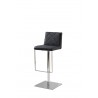 LOFT Collection Black Eco-leather w Stainless Steel Bar Stool