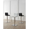 LOFT Collection Black/White/Gray Eco-leather w Stainless Steel Bar Stool - Sets