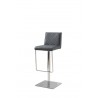 LOFT Collection Gray Eco-leather With Stainless Steel Bar Stool