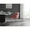 Casabianca PIROUETTE Arm Dining Chair In Pink Fabric - Lifestyle - Casabianca PIROUETTE Arm Dining Chair In Pink Fabric - Lifestyle