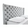 Casabianca Home Parker King Size Bed In Gray Velvet Fabric Tufted Headboard With Storage - Headboard Detail - Casabianca Home Parker King Size Bed In Gray Velvet Fabric Tufted Headboard With Storage - Headboard Detail