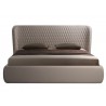 Casabianca AGOURA Queen Size Bed In Taupe Pu With Storage - Front
