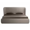 Casabianca AGOURA Queen Size Bed In Taupe Pu With Storage - Front - Casabianca AGOURA Queen Size Bed In Taupe Pu With Storage - Front