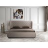 Casabianca AGOURA Queen Size Bed In Taupe Pu With Storage - Lifestyle