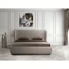 Casabianca AGOURA Queen Size Bed In Taupe Pu With Storage - Lifestyle - Casabianca AGOURA Queen Size Bed In Taupe Pu With Storage - Lifestyle