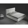 Casabianca MARIO Full Size Bed In White Pu-leather Tufted Headboard With Storage - Lifestyle - Casabianca MARIO Full Size Bed In White Pu-leather Tufted Headboard With Storage - Lifestyle