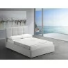 Casabianca MARIO XL Twin Size Bed In Light Gray Fabric Tufted Headboard With Storage - Lifestyle - Casabianca MARIO XL Twin Size Bed In Light Gray Fabric Tufted Headboard With Storage - Lifestyle