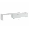 Casabianca CELINE Entertainment Center In White Matte Painted Top And Walnut Veneer Bottom Unit - Angled with Drawers Closed - Casabianca CELINE Entertainment Center In White Matte Painted Top And Walnut Veneer Bottom Unit - Angled with Drawers Closed