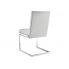 FONTANA Grey Eco-leather Dining Chair - Back