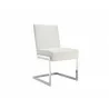 FONTANA White Eco-leather Dining Chair - FONTANA White Eco-leather Dining Chair