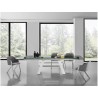 ACORN Collection Grey Eco-Leather Arm Dining Chair - Lifestyle
