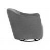 Sunpan Silvana Glider Lounge Chair - Belfast Koala Grey - Side Angle