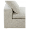 Moe's Home Collection Clay Slipper Chair NeverFear Fabric Coastside Stand - Side Close-up