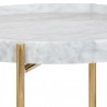 Sunpan Liv Side Table - Closeup Top Angle
