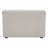 Moe's Home Collection Romy Armless Chair Cream/Dark Green - Back Angle
