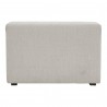 Moe's Home Collection Romy Armless Chair Cream/Dark Green - Back Angle