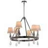 ZEEV Lighting Sophia 6LT Chandelier- Front Angle - ZEEV Lighting Sophia 6LT Chandelier- Front Angle