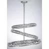 ZEEV Lighting Imbrium Chandelier - Silver Leaf With Seeded Crystal Spheres - ZEEV Lighting Imbrium Chandelier - Silver Leaf With Seeded Crystal Spheres