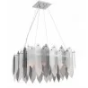 ZEEV Lighting Stratus Chandelier -  Chrome With Smoke & Frosted Glass - ZEEV Lighting Stratus Chandelier -  Chrome With Smoke & Frosted Glass