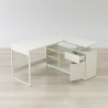 Anderson Teak Lexi 55" L-Shaped Corner Desk - Angled View