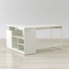 Anderson Teak Lexi 55" L-Shaped Corner Desk - Side Angled