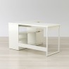 Anderson Teak Lexi 55" L-Shaped Corner Desk - Desk Back View