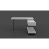 J&M Furniture Cloud Modern Desk in High Gloss 007