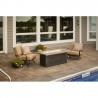 Outdoor Greatroom Company Cedar Ridge Fire Table Supercast Top/Composite Base Outdoor View