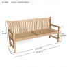 Anderson Teak Classic 4-Seater Bench- dimension - Anderson Teak Classic 4-Seater Bench- dimension