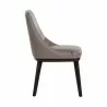 Sunpan Jody Dining Chair Sunpan Jody Dining Chair Linea Light Grey Leather - Set of Two - Side Angle - Sunpan Jody Dining Chair Sunpan Jody Dining Chair Linea Light Grey Leather - Set of Two - Side Angle