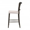 Essentials for Living Cela Counter Stool in Bisque, Matte Brown - Side Angle