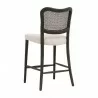 Essentials for Living Cela Counter Stool in Bisque, Matte Brown - Back Side Angle - Essentials for Living Cela Counter Stool in Bisque, Matte Brown - Back Side Angle