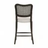 Essentials for Living Cela Counter Stool in Bisque, Matte Brown - Back Angle - Essentials for Living Cela Counter Stool in Bisque, Matte Brown - Back Angle